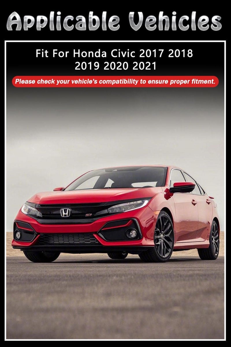 BriYorWay Vent Shades Rain Guards for Honda Civic 2017 2018 2019 2020 2021 Accessories, for Honda Civic Window Deflectors Window Visors - Image 2